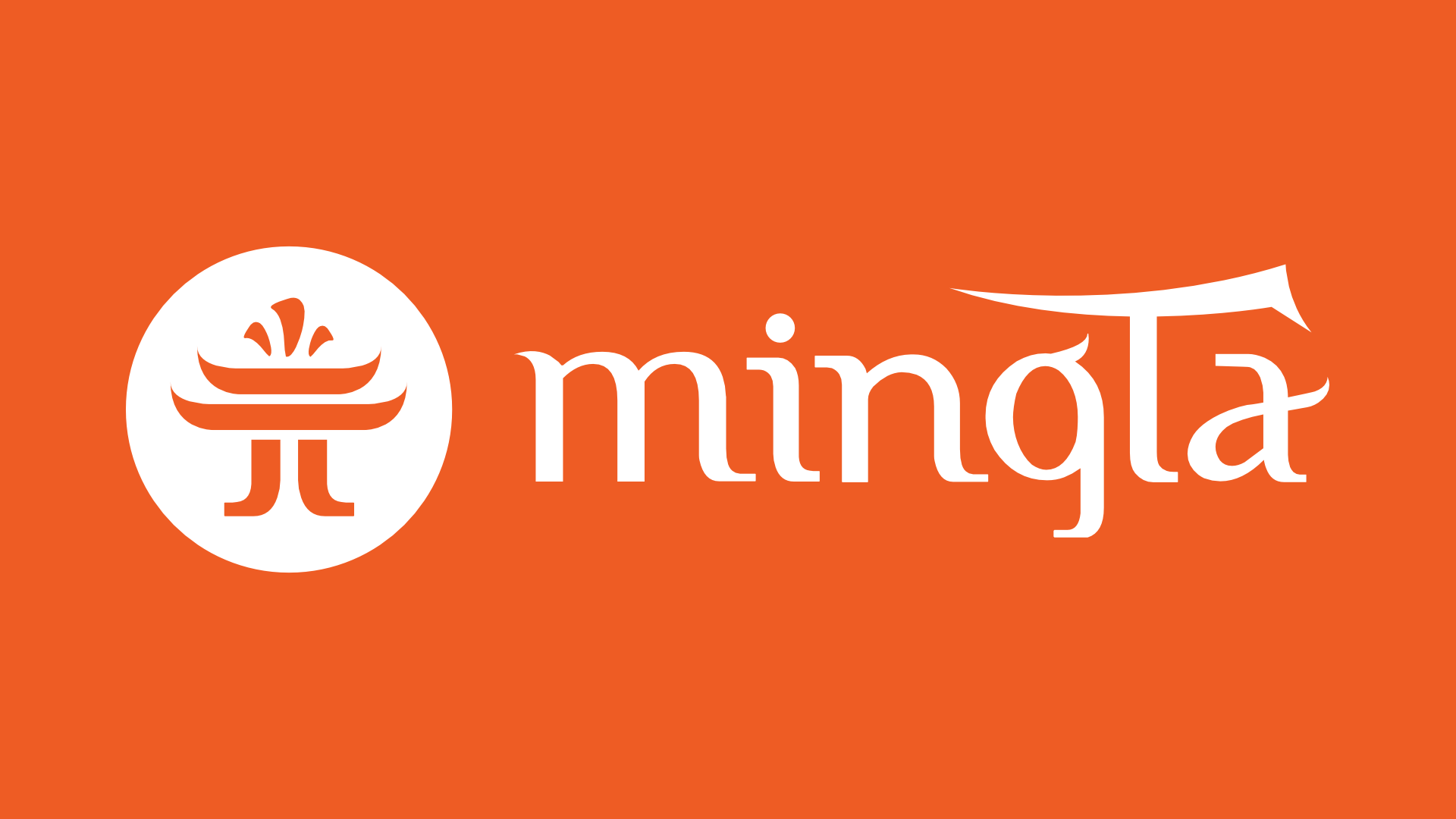 Logo Mingta (Sobre Naranja)